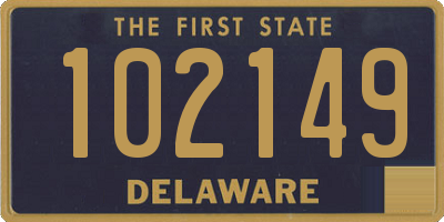 DE license plate 102149