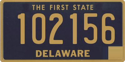 DE license plate 102156