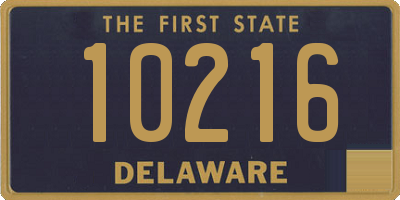 DE license plate 10216