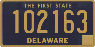 DE license plate 102163