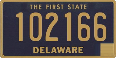 DE license plate 102166