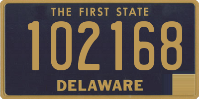 DE license plate 102168
