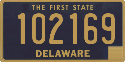 DE license plate 102169
