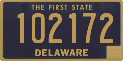 DE license plate 102172