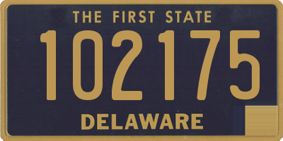 DE license plate 102175