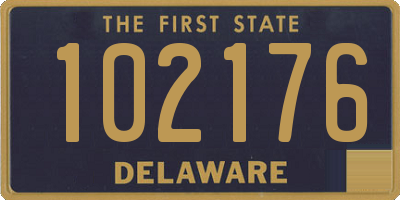 DE license plate 102176