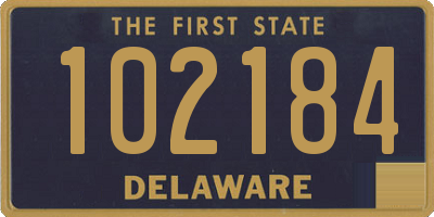 DE license plate 102184