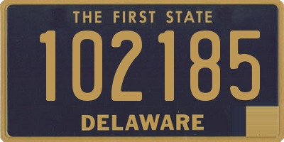 DE license plate 102185