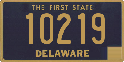 DE license plate 10219