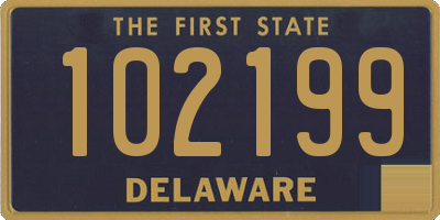 DE license plate 102199