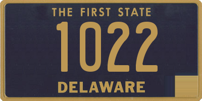 DE license plate 1022