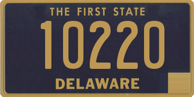 DE license plate 10220