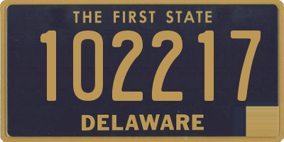 DE license plate 102217