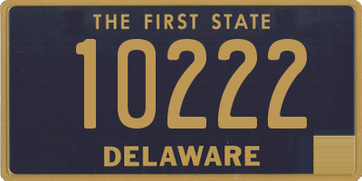 DE license plate 10222