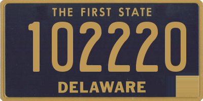 DE license plate 102220