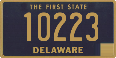 DE license plate 10223