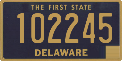 DE license plate 102245