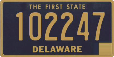 DE license plate 102247