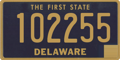 DE license plate 102255