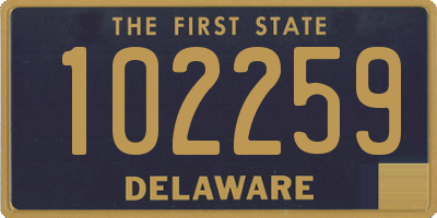 DE license plate 102259