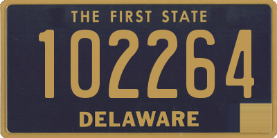 DE license plate 102264