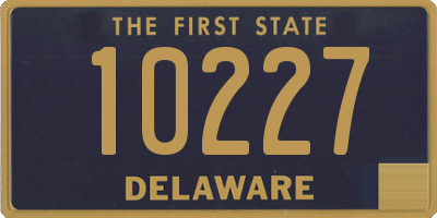 DE license plate 10227