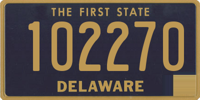 DE license plate 102270