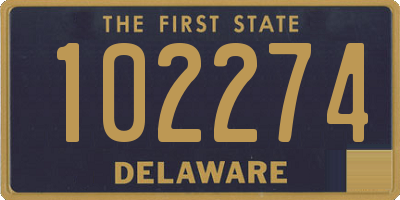 DE license plate 102274