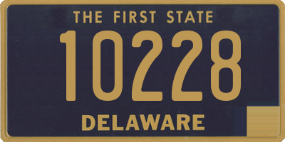 DE license plate 10228