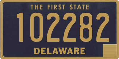 DE license plate 102282