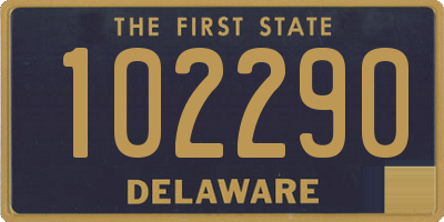 DE license plate 102290