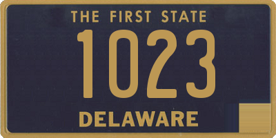 DE license plate 1023