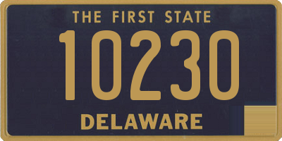 DE license plate 10230