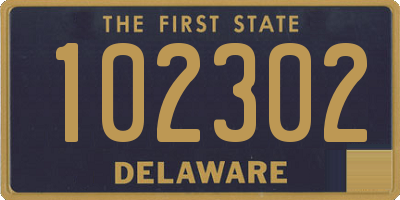 DE license plate 102302