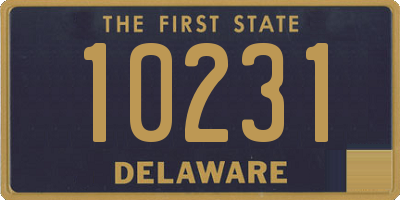 DE license plate 10231