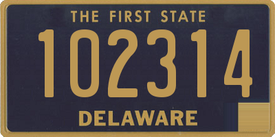 DE license plate 102314