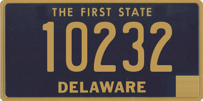 DE license plate 10232