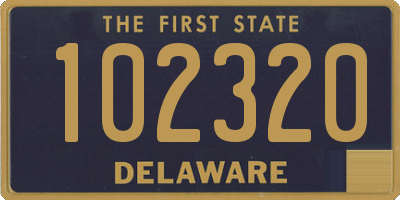 DE license plate 102320