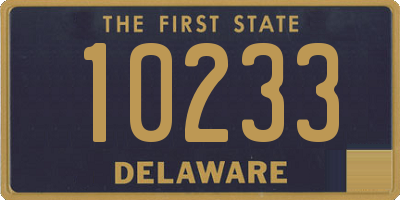 DE license plate 10233