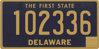 DE license plate 102336