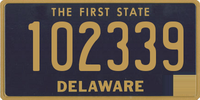 DE license plate 102339