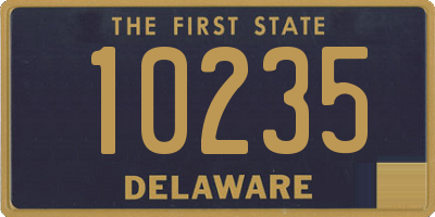 DE license plate 10235