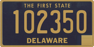 DE license plate 102350