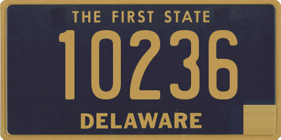 DE license plate 10236