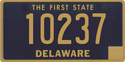 DE license plate 10237