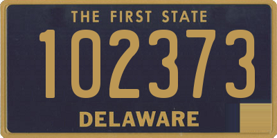 DE license plate 102373