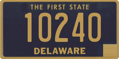 DE license plate 10240