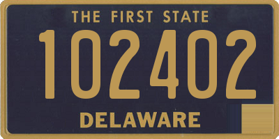 DE license plate 102402