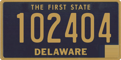 DE license plate 102404