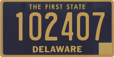 DE license plate 102407